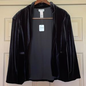 Free People black velvet cape style jacket.